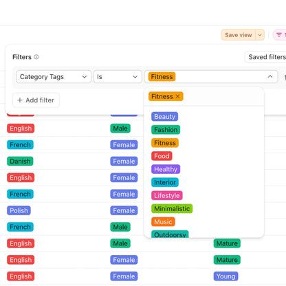 22,000+ UGC Creator Database